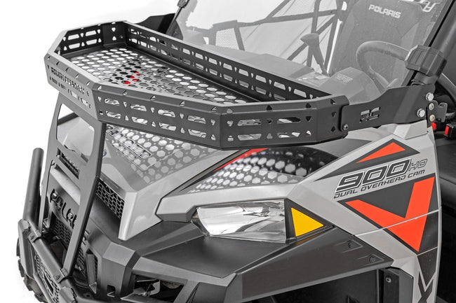Front Cargo Rack | 6" Black Slimline | Polaris Ranger XP 900/Ranger XP 1000 - The Suspension Specialists