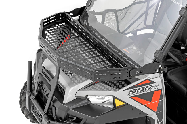 Front Cargo Rack | 6" Black Slimline | Polaris Ranger XP 900/Ranger XP 1000 - The Suspension Specialists