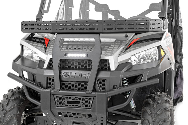 Front Cargo Rack | 6" Black Slimline | Polaris Ranger XP 900/Ranger XP 1000 - The Suspension Specialists