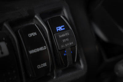 Rough Country USB Switch Insert | 2x1 with Logo | Blue Back Light - The Suspension Specialists