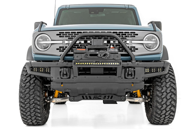 High Winch Mount | All Models | 9500S | 20 Inch Black Single Row LED | Ford Bronco (21-25) - The Suspension Specialists