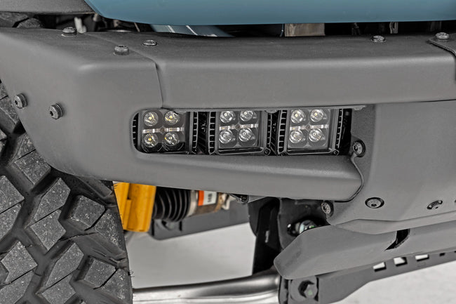 LED Light Kit | Fog Mount | Triple 2" Black Pair | Spot | Ford Bronco (21-25) - The Suspension Specialists