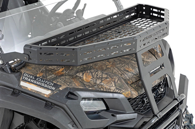 Front Cargo Rack |Black Series LED | 6" Light | Slim Line | Honda Pioneer 1000 - The Suspension Specialists