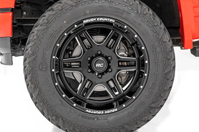 Rough Country 92 Series Wheel | Machined One-Piece | Gloss Black | 20x12 | 8x6.5 | -44mm - The Suspension Specialists