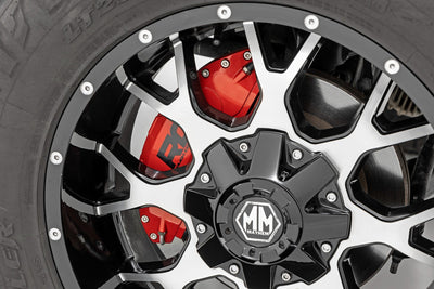 Rough Country Caliper Covers | Rear | Red | Chevy/GMC 1500 (19-25)