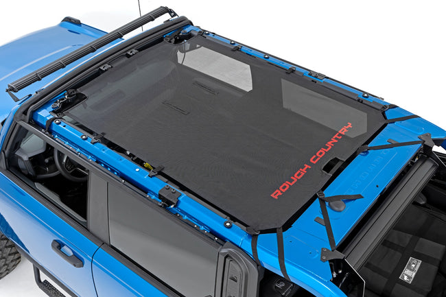 Mesh Bikini Top Plus | Black | Ford Bronco 4WD (2021-2025) - The Suspension Specialists