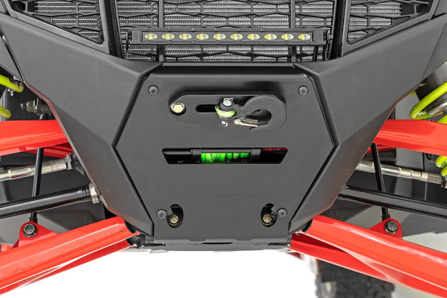 LED Light | Winch Mount | Front | 10" Black Slimline | Polaris RZR Pro R - The Suspension Specialists