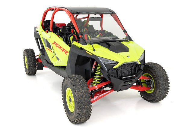 LED Light | Winch Mount | Front | 10" Black Slimline | Polaris RZR Pro R - The Suspension Specialists