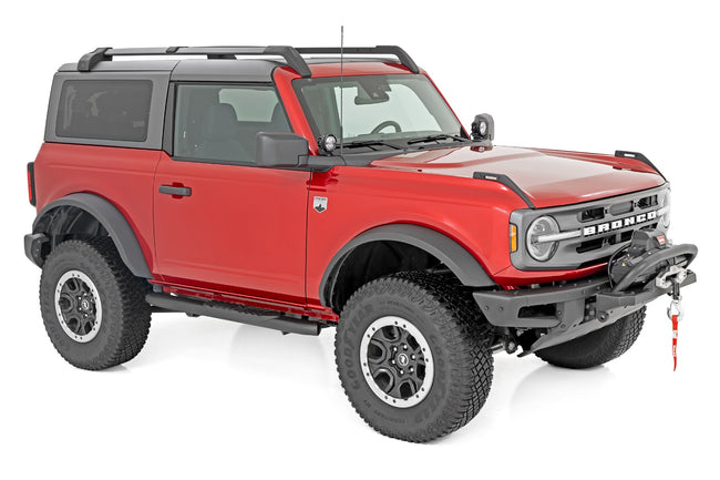 Oval Nerf Steps | 2-Door | Black | Ford Bronco (2 Door) 4WD (2021-2025) - The Suspension Specialists