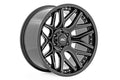 Rough Country 95 Series Wheel | One-Piece | Gloss Black Machined | 20x10 | 8x6.5 | -19mm - The Suspension Specialists