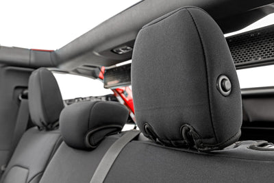 Seat Covers | Bucket Seats |W/Fold Down RR Armrest |FR & RR | 4DR | Ford Bronco (21-25) - The Suspension Specialists