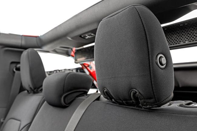 Seat Covers | Bucket Seats |W/Fold Down RR Armrest |FR & RR | 4DR | Ford Bronco (21-25) - The Suspension Specialists
