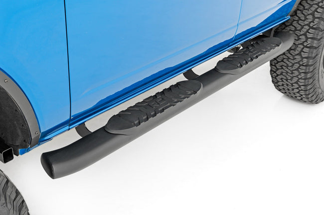 Oval Nerf Step | 4-Door | Black | Ford Bronco 4WD (2021-2025) - The Suspension Specialists
