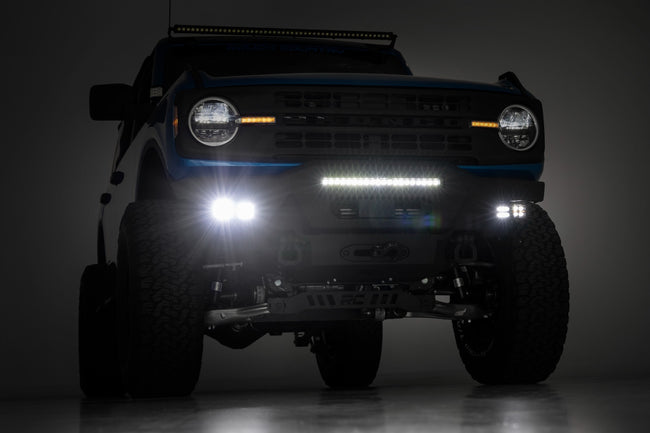 Front Bumper | Modular | Stubby Wings | DRL | Ford Bronco 4WD (2021-2025) - The Suspension Specialists