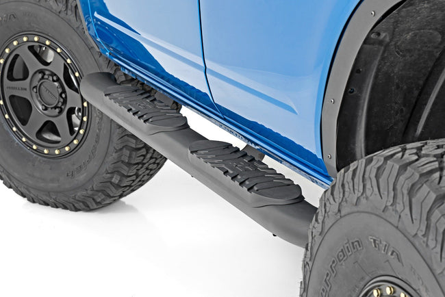 Oval Nerf Step | 4-Door | Black | Ford Bronco 4WD (2021-2025) - The Suspension Specialists