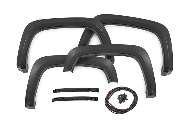 Rough Country Fender Flares | Sport | GBD Cypress Gray | Chevy Silverado 2500 HD/3500 HD (20-25)