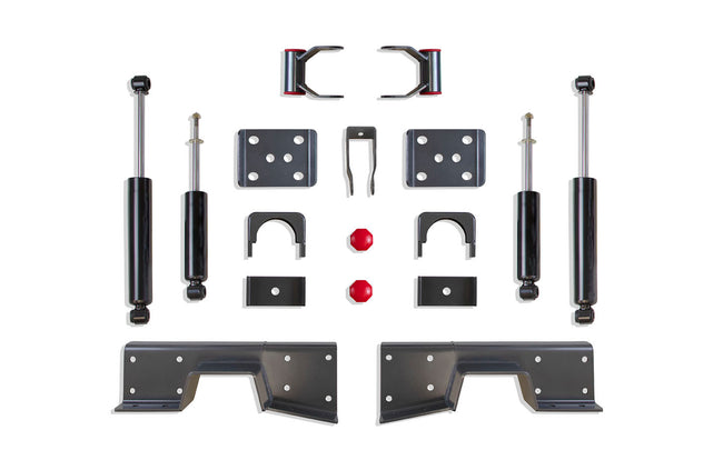 REAR FLIP KIT, C-NOTCH, ANGLE CORRECTOR, (4) MT SHKS - The Suspension Specialists