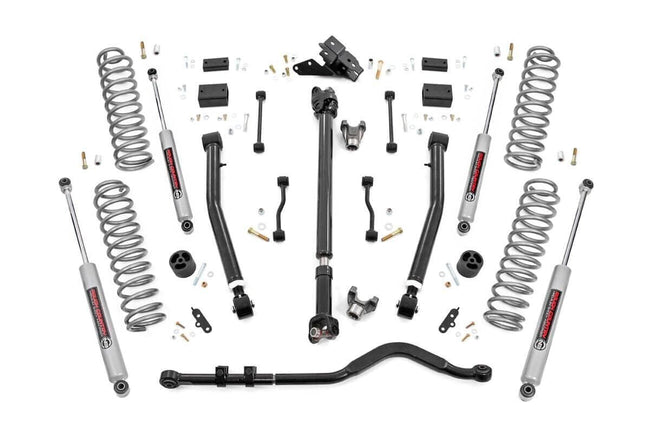 3.5 Inch Lift Kit | Adj Lower | FR D/S | Jeep Wrangler Unlimited 4WD (18-23)