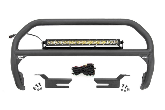 Nudge Bar | 20 Inch Chrome Single Row LED | Ford Bronco 4WD (2021-2025) - The Suspension Specialists