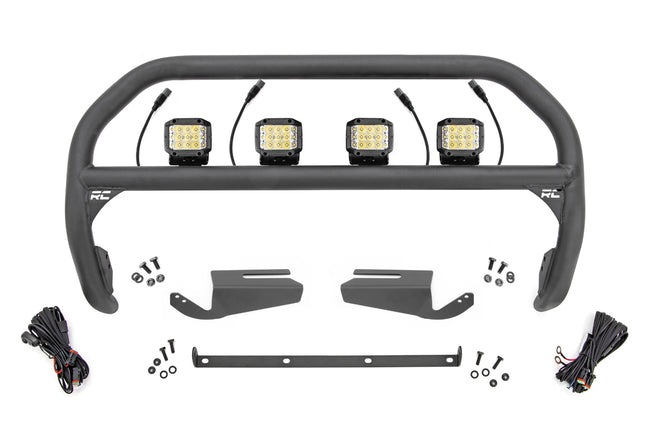 Nudge Bar | 3 Inch Wide Angle Led (x4) | Oe Modular Steel | Ford Bronco (21-25) - The Suspension Specialists