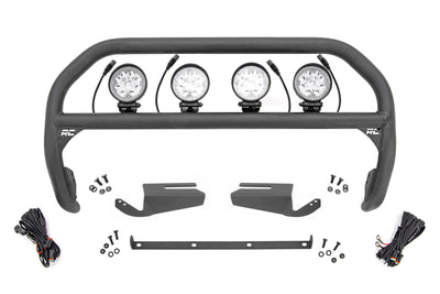 Nudge Bar | 4 Inch Round Led (x4) | OE Modular Steel | Ford Bronco 4WD (21-25) - The Suspension Specialists