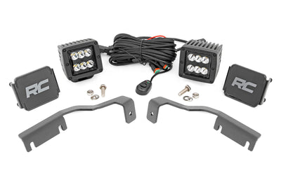 LED Light Kit | Ditch Mount | 2" Black Pair | Spot | Nissan Frontier (22-25)