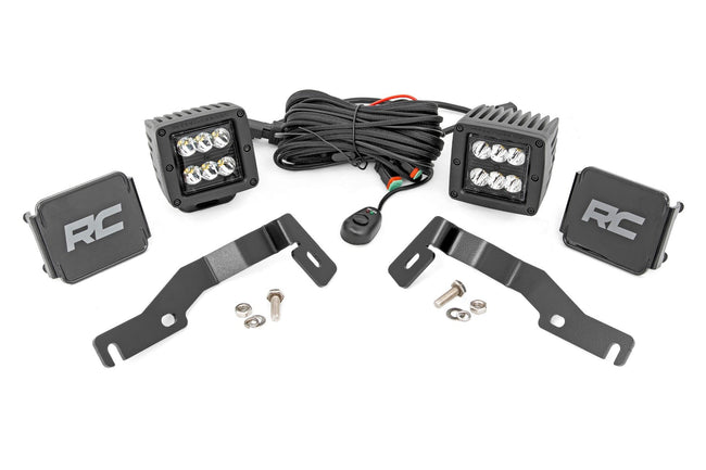 LED Light Kit | Ditch Mount | 2" Black Pair | Spot | Toyota Tacoma (24-25)