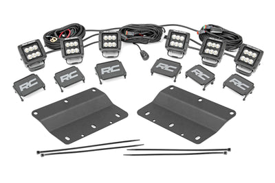 LED Light Kit | Fog Mount | Triple 2" Black Pair | Flood | Ford Bronco (21-25) - The Suspension Specialists