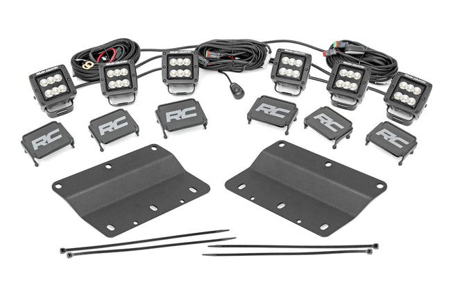 LED Light Kit | Fog Mount | Triple 2" Black Pair | Flood | Ford Bronco (21-25) - The Suspension Specialists