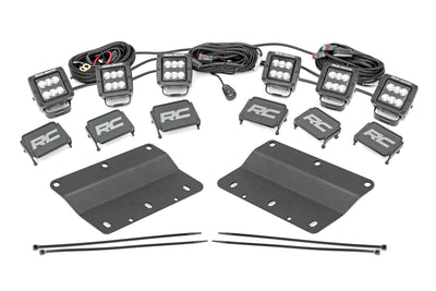LED Light Kit | Fog Mount | Triple 2" Black Pair | Spot/Flood | Ford Bronco (21-25) - The Suspension Specialists