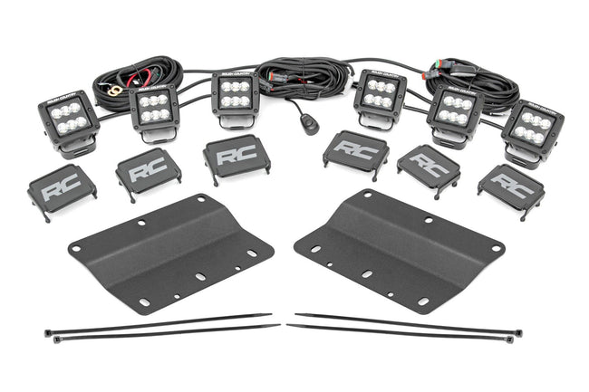 LED Light Kit | Fog Mount | Triple 2" Black Pair | Spot/Flood | Ford Bronco (21-25) - The Suspension Specialists