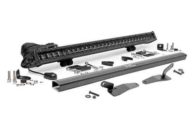 30" Single Row Light Mount | Front | Black Series | Polaris RZR Turbo R 4 - The Suspension Specialists