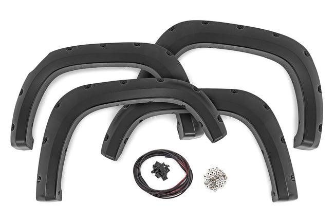 Rough Country Pocket Fender Flares | GAZ Summit White | Chevy Colorado 2WD/4WD (2023-2025)