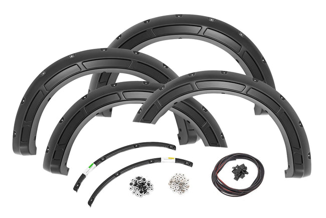 Defender Pocket Fender Flares | Gloss Black | Ford F-250/F-350 Super Duty (23-25) - The Suspension Specialists