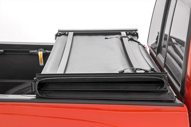 Soft Tri-Fold Bed Cover | 5'7" Bed | Ford F-150 (21-25)/F-150 Lightning (22-25) - The Suspension Specialists
