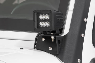 Rough Country 2 Inch Black Series LED Light Pods | Spot | Square - The Suspension Specialists