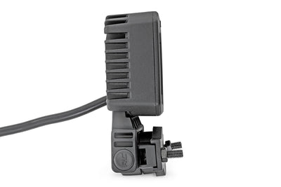 Black Series LED Light Pair | 2 Inch | Flood | Swivel Mount - The Suspension Specialists