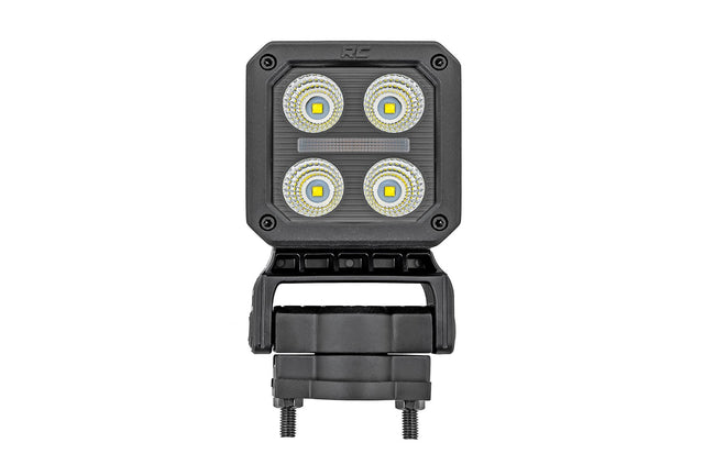 Black Series LED Light Pair | 2 Inch | Flood | Swivel Mount - The Suspension Specialists