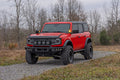 Rough Country 2 Inch LED Light Pods | Spot Beam | Amber Lens | Square - The Suspension Specialists