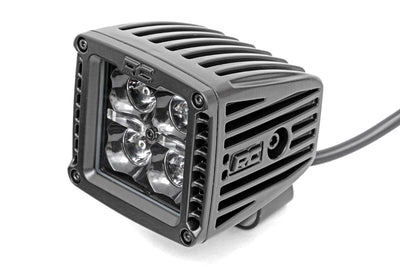 Rough Country 2 Inch Black Series LED Light Pods | Spot | Square |  Amber DRL - The Suspension Specialists