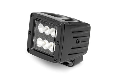 Rough Country 2 Inch Black Series LED Light Pods  | Pair | Flood - The Suspension Specialists