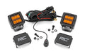 Rough Country 2 Inch LED Light Pods | Spot Beam | Amber Lens | Square - The Suspension Specialists