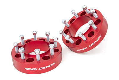 2 Inch Wheel Spacers | 8x170 | Red | Ford F-250/F-350 Super Duty 4WD (03-26) - The Suspension Specialists