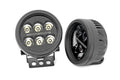 Rough Country Black Series Round LED Light Pair | 3.5 Inch | Amber DRL - The Suspension Specialists