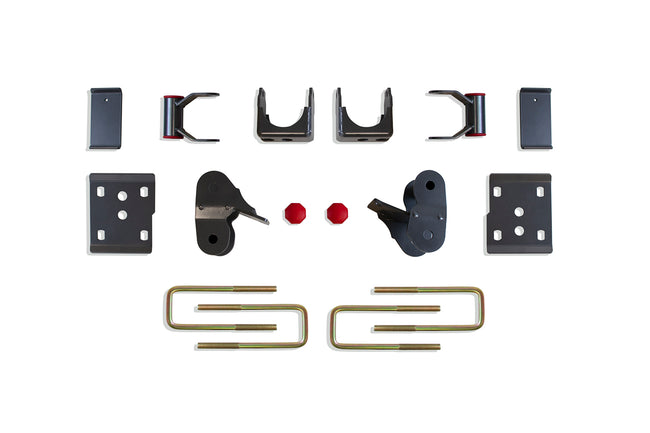 REAR FLIP KIT W/ HANGERS & SHACKLES - The Suspension Specialists