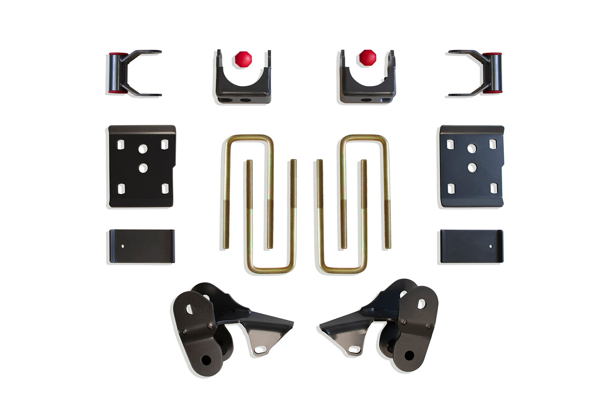 REAR FLIP KIT W/ HANGERS & SHACKLES– The Suspension Specialists