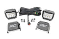 Rough Country 3 Inch Chrome Series LED Lights | Wide Angle Osram | Pair