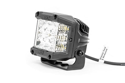 Rough Country 3 Inch Chrome Series LED Lights | Wide Angle Osram | Pair - The Suspension Specialists