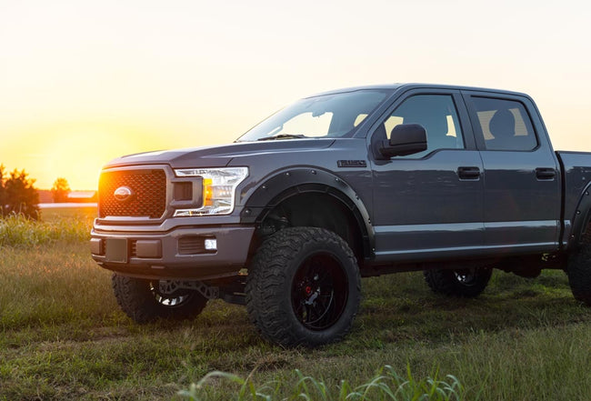 Rough Country Fender Flares | Defender | G1 Absolute Black | Ford F-150 2WD/4WD (2015-2020) - The Suspension Specialists