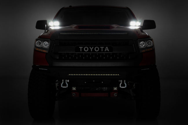 LED Light Kit | Ditch Mount | Dual 2" Black Pairs | Spot | Toyota Tundra (14-21) - The Suspension Specialists